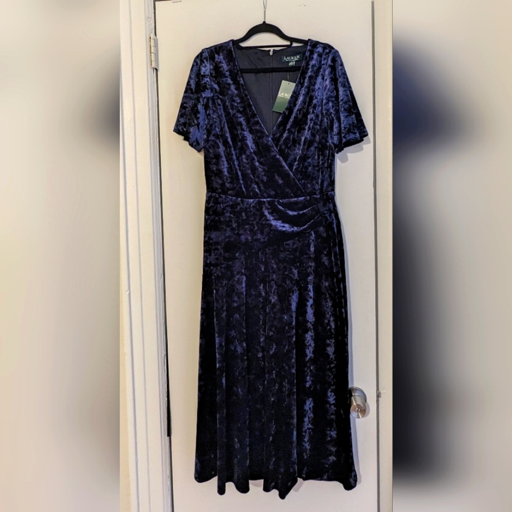 Lauren by Ralph Lauren Velvet Dress